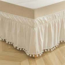 Wrap Around Bed Skirts 16 Inch Drop