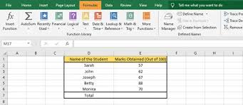 calculate formulas and functions in excel