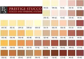 Stucco Colors Chart We Recommend You Contact Prestige