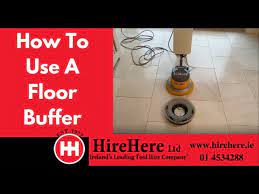 how to use a floor buffer you