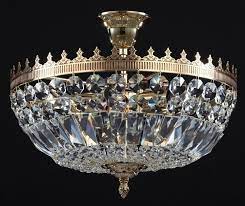 French Gold Chandelier Asfour Crystal