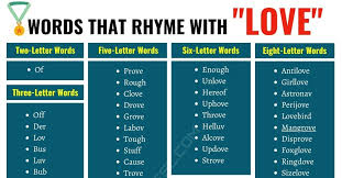 145 interesting words that rhyme with