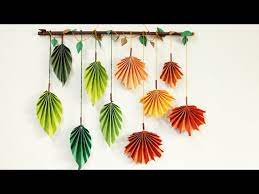 Paper Leaf Wall Hanging Tutorial Diy
