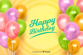 free vector realistic happy birthday