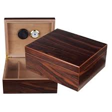 spanish cedar wood cigar humidor case w