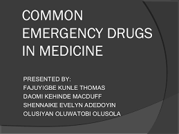 Common Emergency Drugs In Medicine