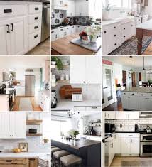 white kitchens with black hardware