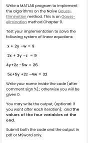 Naive Gauss Elimination Method