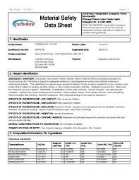 Material Safety Data Sheet Carboline