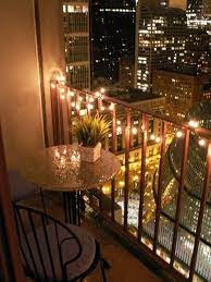 apartment decor balcony lighting