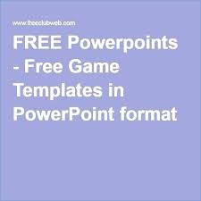 Free Game Templates In Format Jeopardy Trivia Powerpoint Template