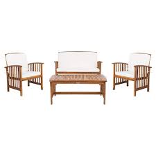 Safavieh Rocklin Teak Brown 4 Piece