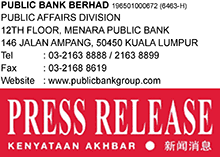 Kadar faedah & jumlah bersih bayaran keluar (payout): Public Bank Corporate Homepage Media Release