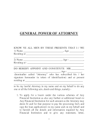 General Power Of Attorney Form India By Prettytulips Letter Of