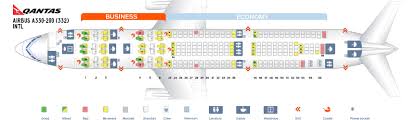 Seat Map Airbus A330 200 Qantas Airways Best Seats In The Plane