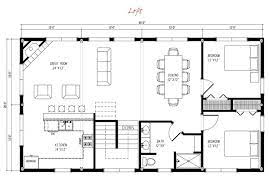 Pre Designed Barn Home Loft Floor Plan