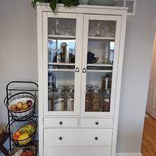 Ikea Hemnes Glass Door Cabinet For