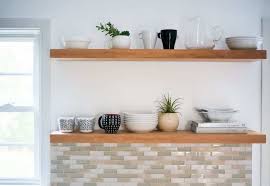 Learn How To Hang Open Kitchen Shelves