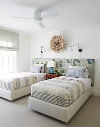 Two Twin Beds On Shared Headboard