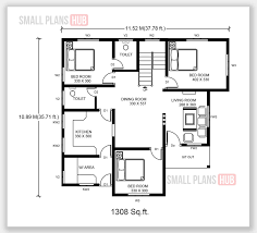 Three Bedroom Single Floor House Plans