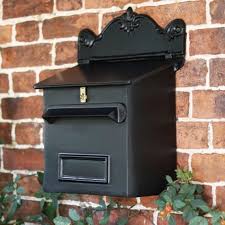 Black Secure Post And Parcel Box