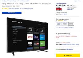 While it is a mouthful, it offers a lot of attractive specifications for the price of. 4k Tv Deal Sharp Roku Tv With Sling Tv Subscription For 299 What Hi Fi