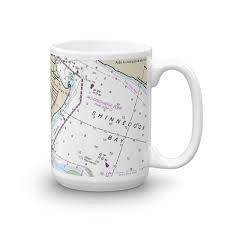 Tiana Bay Shinnecock Bay Chart Mug Chart Mugs