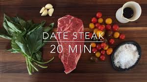 romantic date night steak dinner for