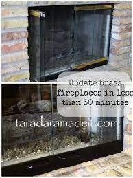 Update Your Brass Fireplace Without