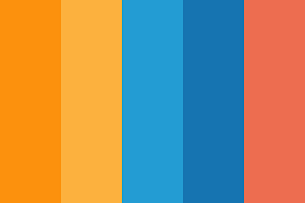 Decorating in blue & orange Blueorange Wapang Color Palette