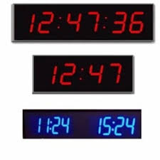 Red Metal Led Digital Clock 220 Volts