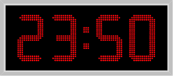 La 250 One Sided Led Outdoor Clock In