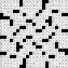 La Times Crossword 3 May 20 Sunday