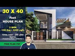 30x40 House Plan 3d 135 Gaj 1200