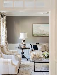 Soft Gray Walls With White Wainscoting