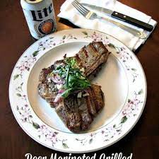 beer marinated grilled porterhouse