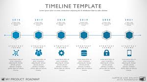 Six Phase Horizontal Timeline Graphic