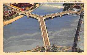 famous y bridge zanesville ohio usa
