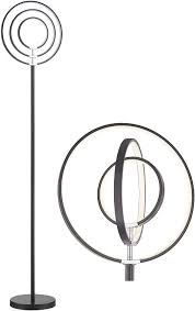 Amazon Com Modern Led Floor Lamp For Living Room Art Studio Bedrooms Office Floor Lamps Daylight With Bright Ring Sunlight Lighting Contemporary Globe Tall Lamp Standing Light Black Torchiere Pole Circle Lamp Home