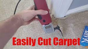 how to easily cut carpet you