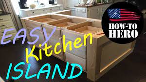 custom kitchen island build easy