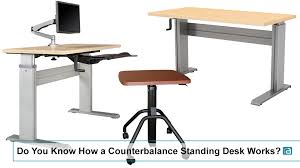 With the ergonomically designed raised desk you can work standing or sitting, in the correct position, anytime, anywhere. Do You Know How A Counterbalance Standing Desk Works Rightangle Learning Center