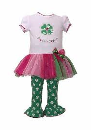 Bonnie Jean Girls St Patricks Day Outfit Too Cute Legging