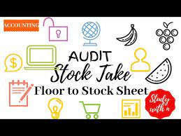 audit stock take floor to stock sheet