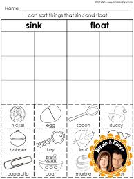 sink or float sort activities