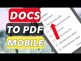 google docs as a pdf file in android