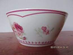 bowl vintage rose pattern