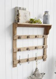 Pawtucket Wooden Hooks Shelf From The