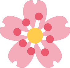 cherry blossom emoji for