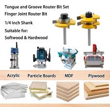 tongue and groove router bit set 1 2 1